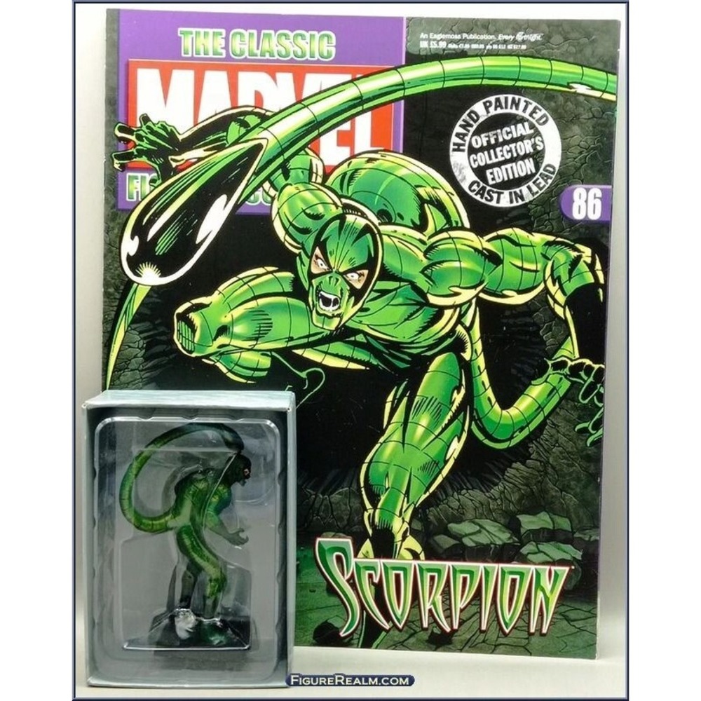 Eaglemoss 1:16‎ Classic Marvel Figurine w/Book: Scorpion #86